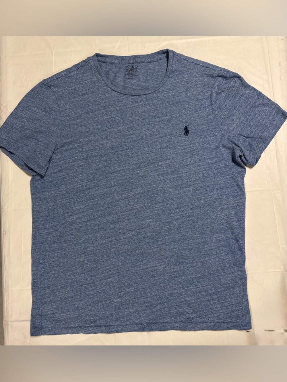 Polo Ralph Lauren Blue Heather T-Shirt Mens Large Classic Pony Logo